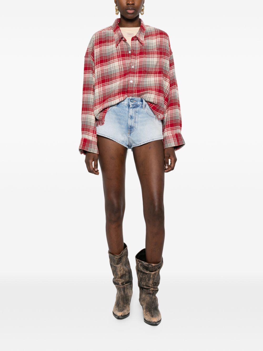 Diesel Women Denim Cotton Shorts DIESEL