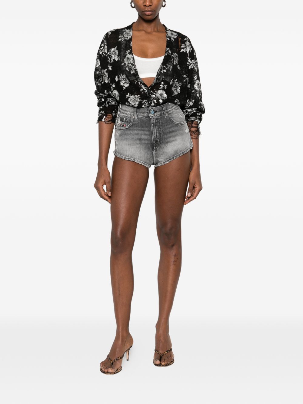 Diesel Women Denim Cotton Shorts DIESEL