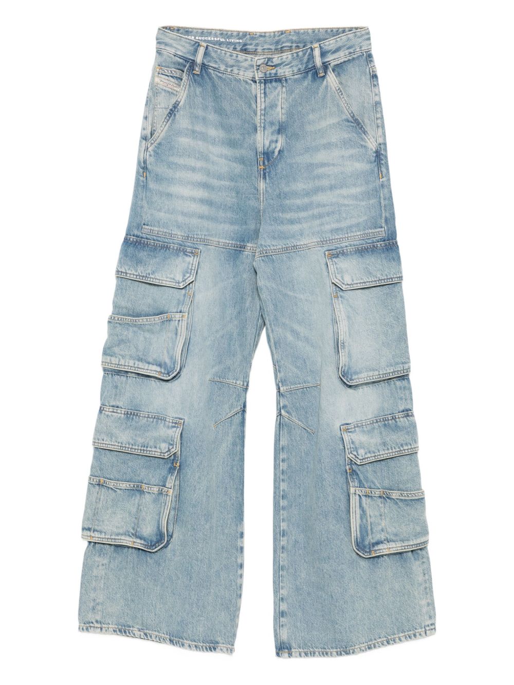Diesel Women Cargo Denim Jeans DIESEL