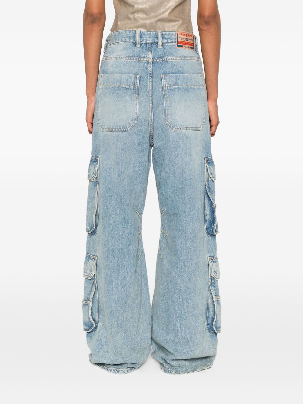 Diesel Women Cargo Denim Jeans DIESEL