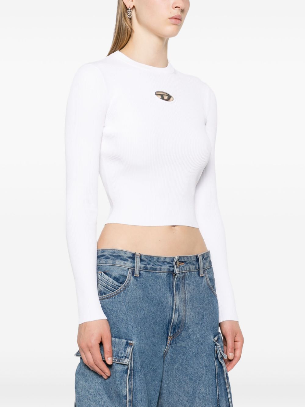 Diesel Women Logo Cropped Top DIESEL