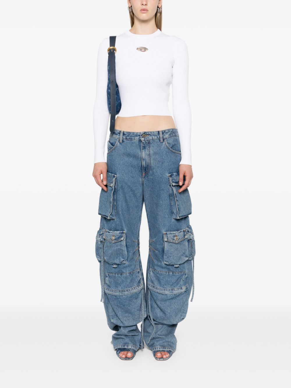 Diesel Women Logo Cropped Top DIESEL