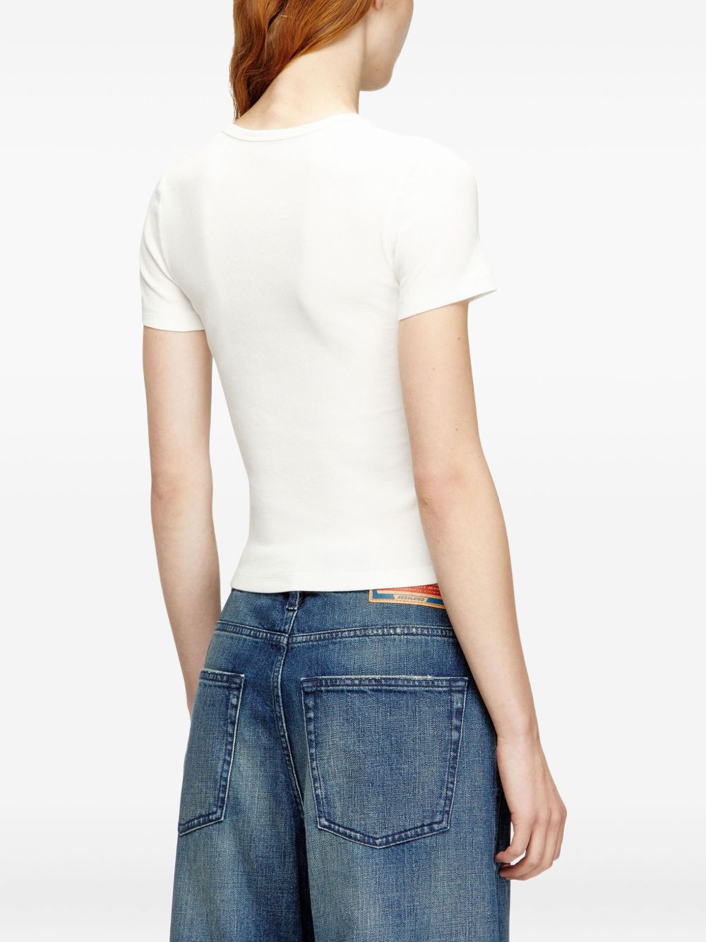 Diesel Women Logo Cotton T-Shirt DIESEL
