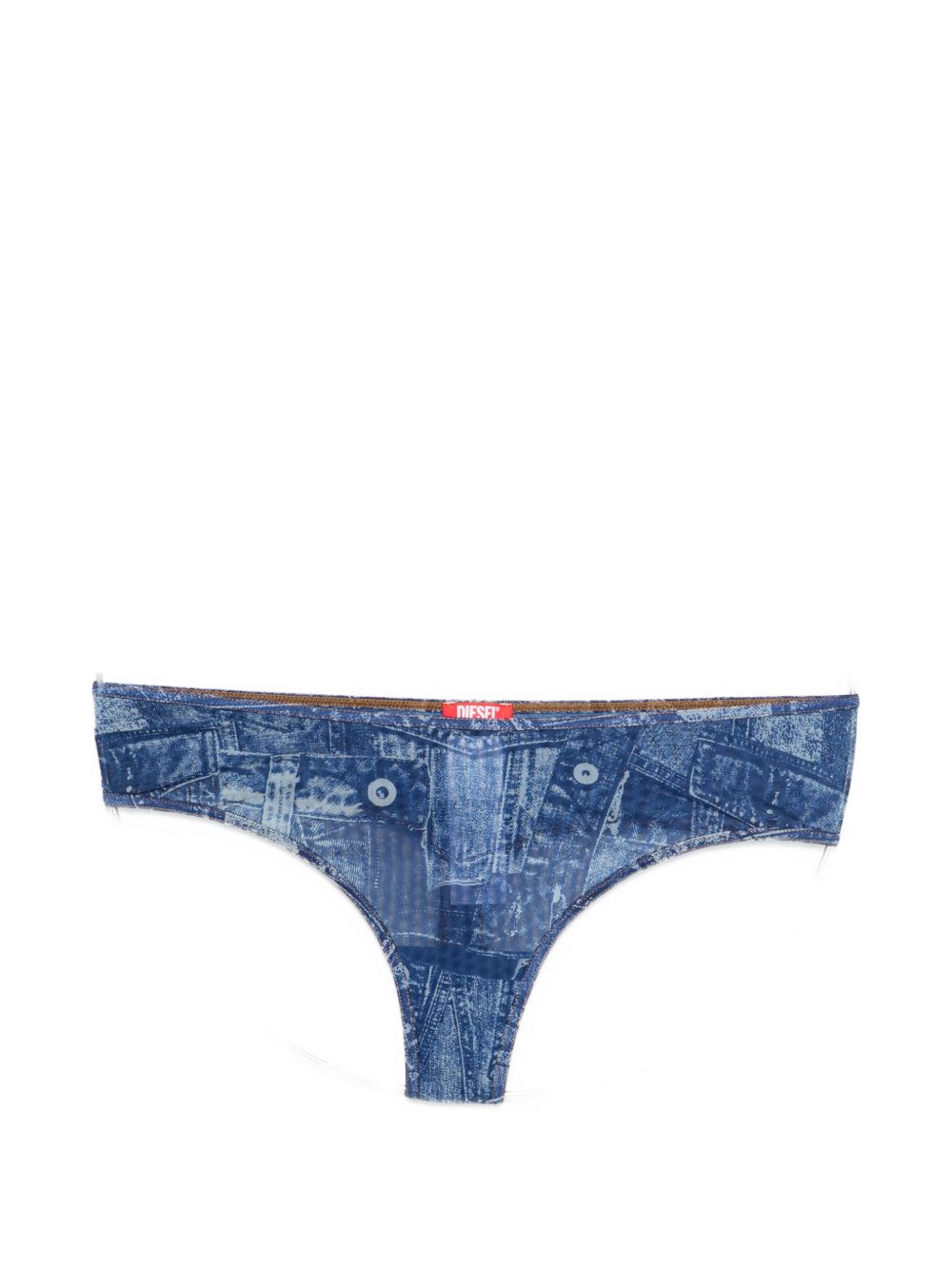 Diesel Women Denim Print Briefs DIESEL