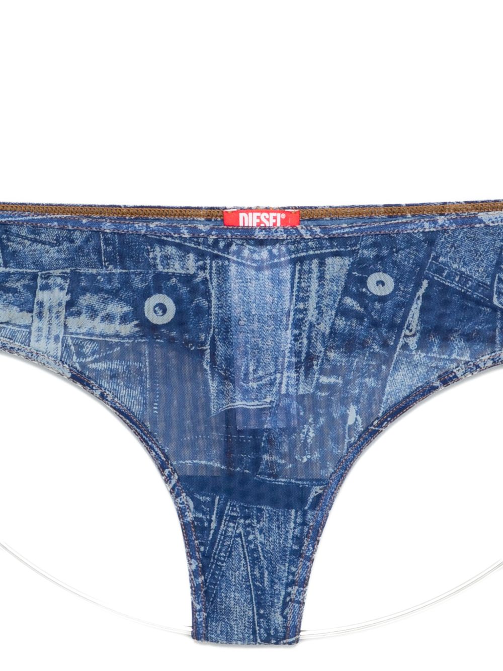 Diesel Women Denim Print Briefs DIESEL