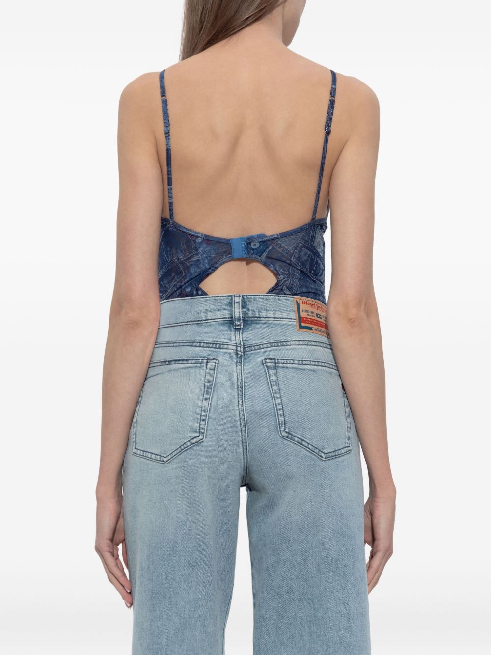 Diesel Women Denim Print Briefs DIESEL