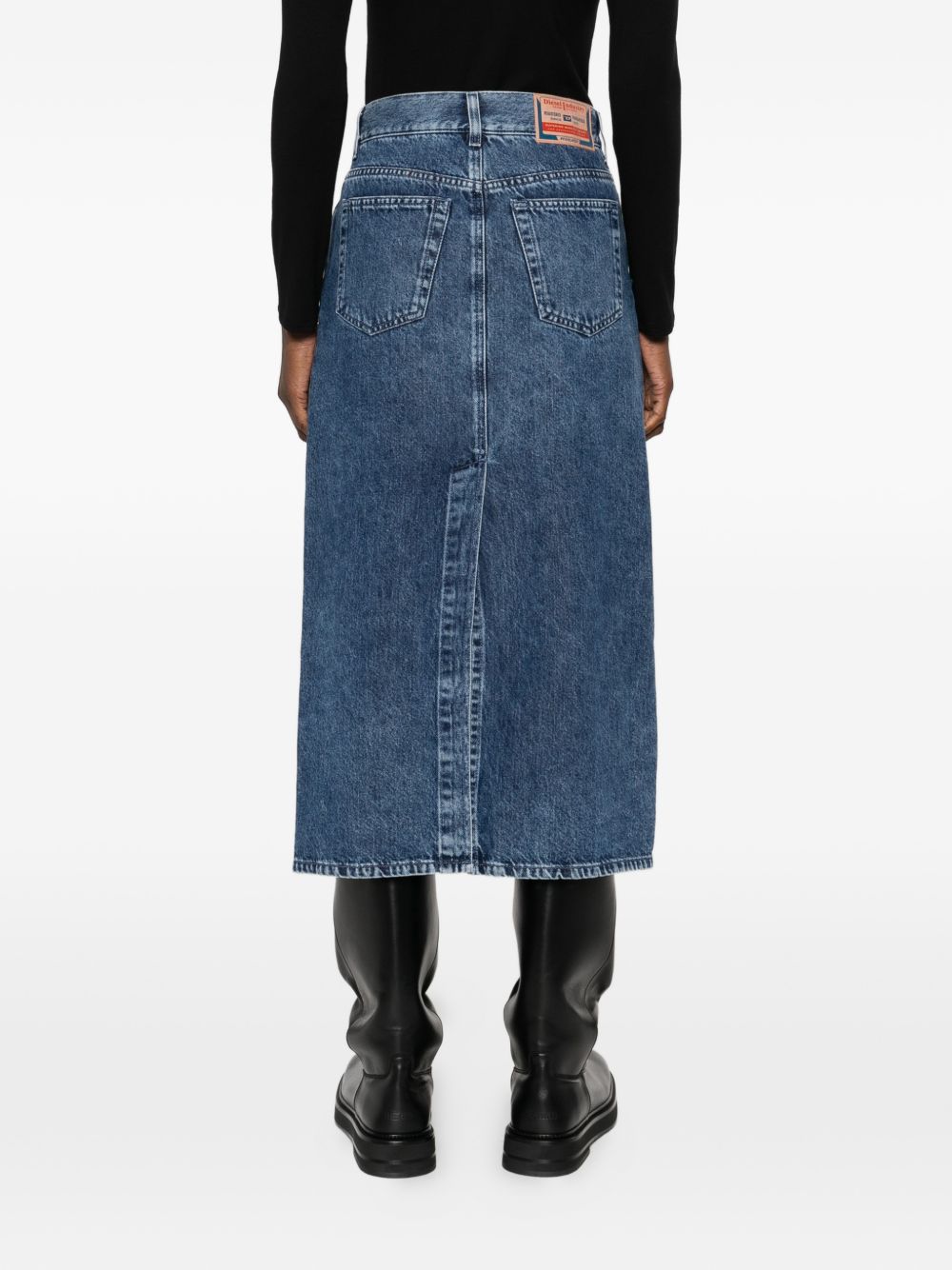 Diesel Women Denim Midi Skirt DIESEL