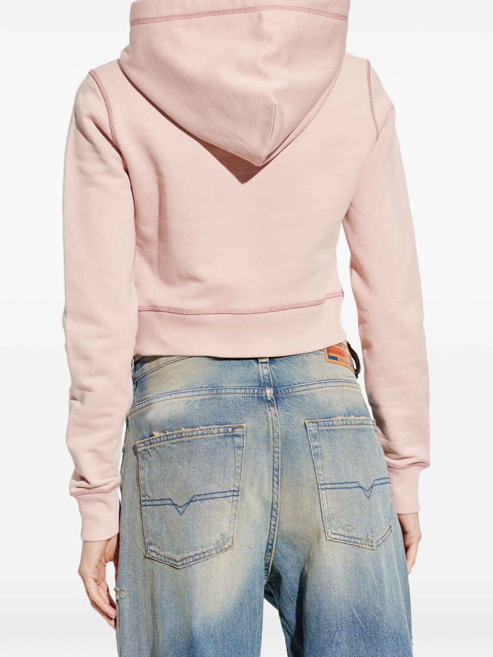 Diesel Women Heart Cotton Hoodie DIESEL