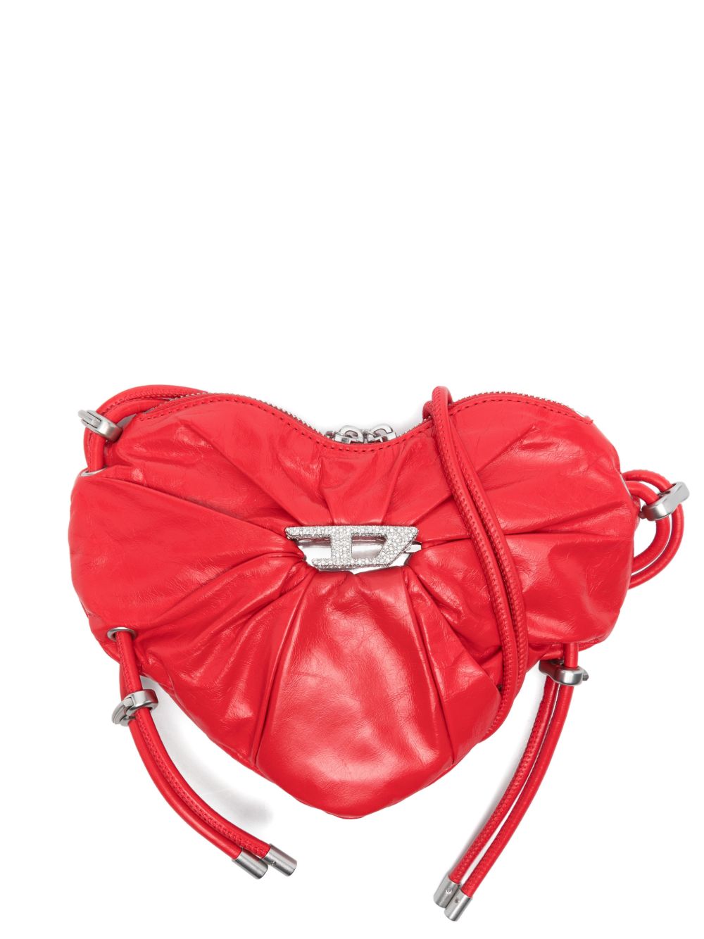 Diesel Women Scrunch Leather Crossbody Bag