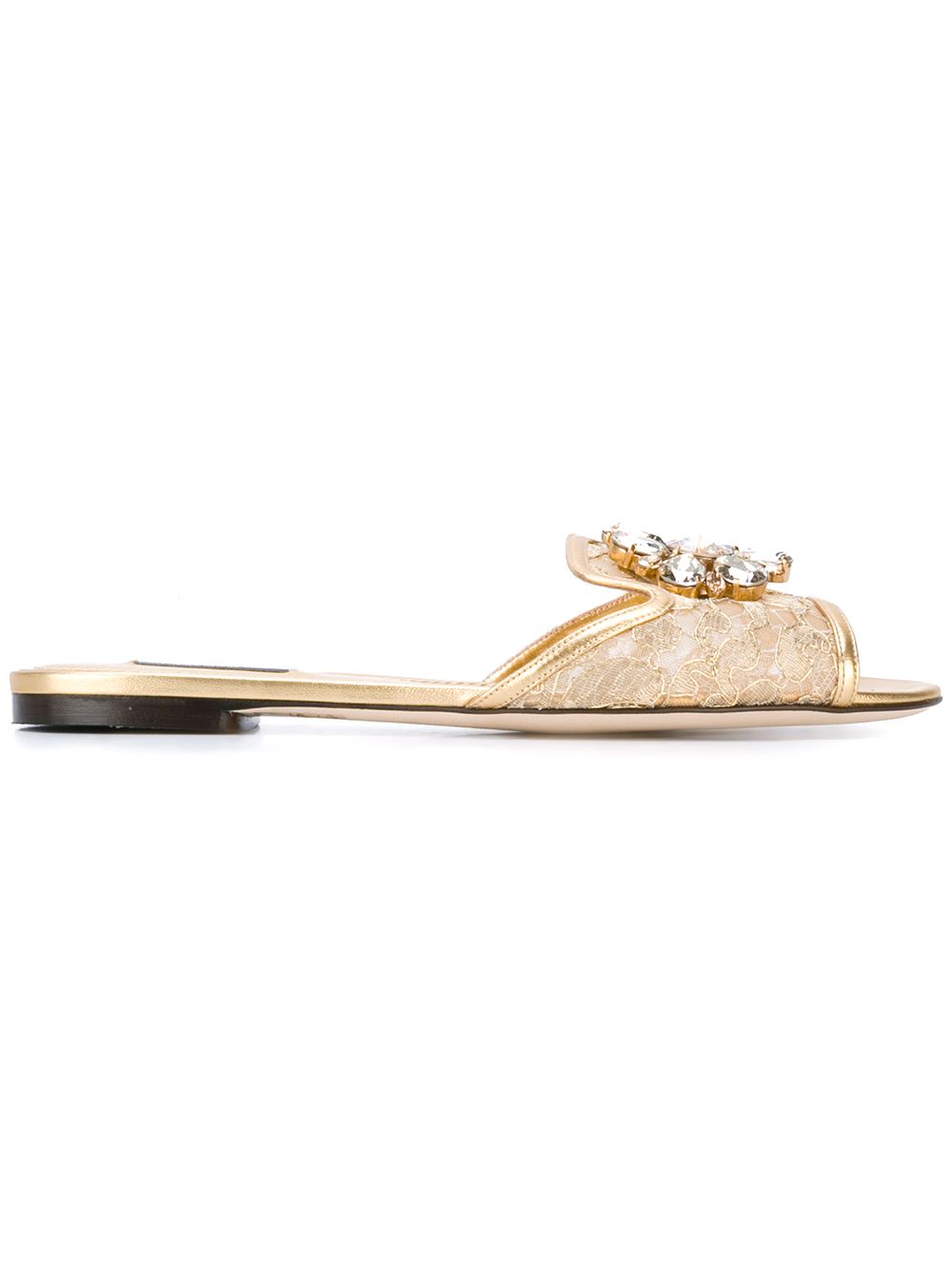 Dolce & Gabbana Women Rainbow Lace Slippers DOLCE & GABBANA