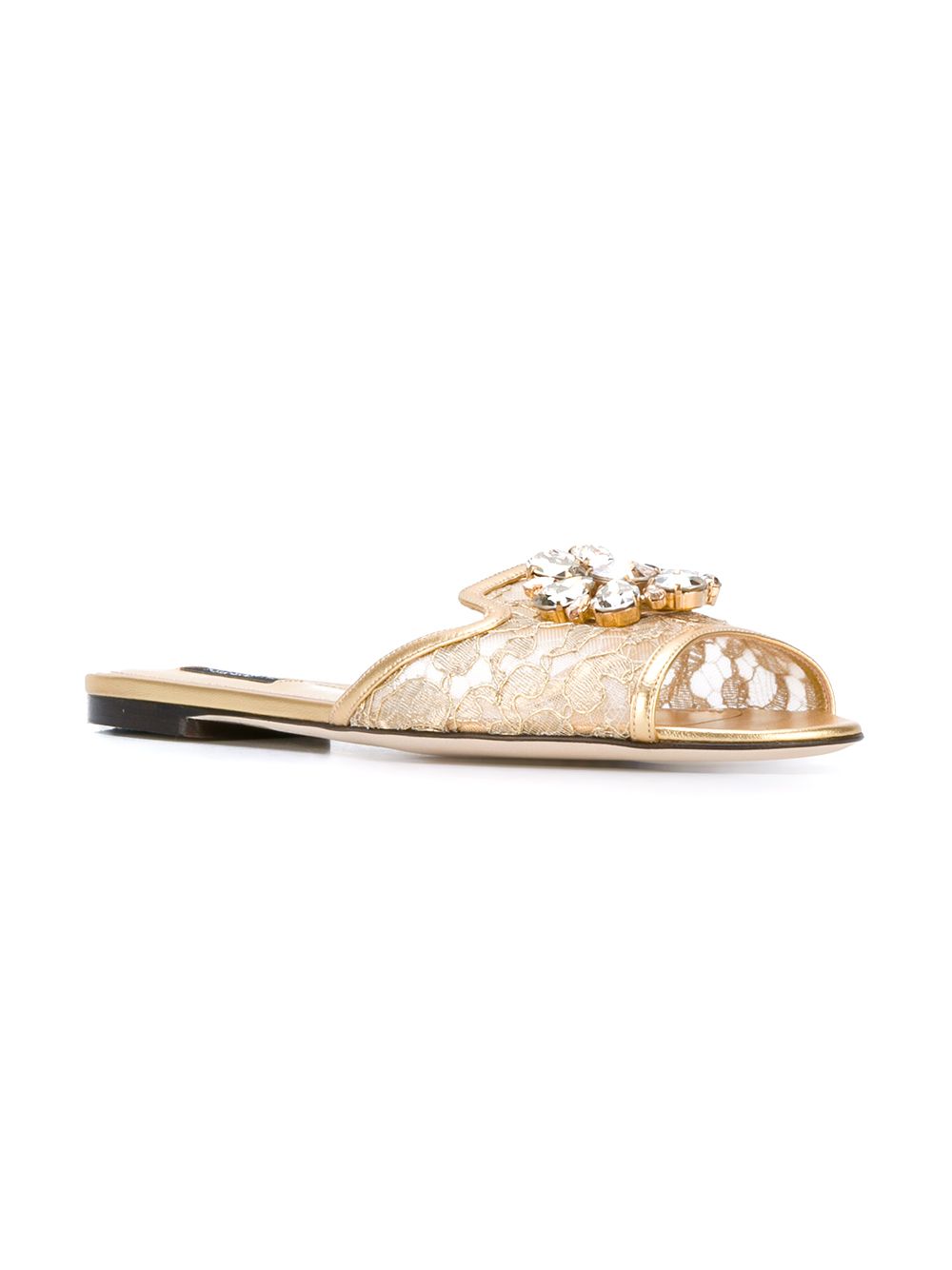 Dolce & Gabbana Women Rainbow Lace Slippers DOLCE & GABBANA