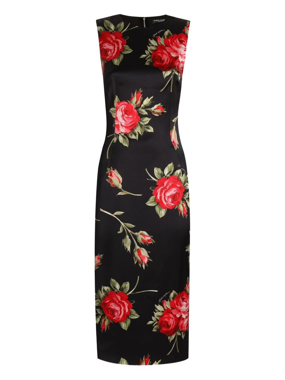Dolce & Gabbana Women Roses Bouquet Print Midi Dress DOLCE & GABBANA