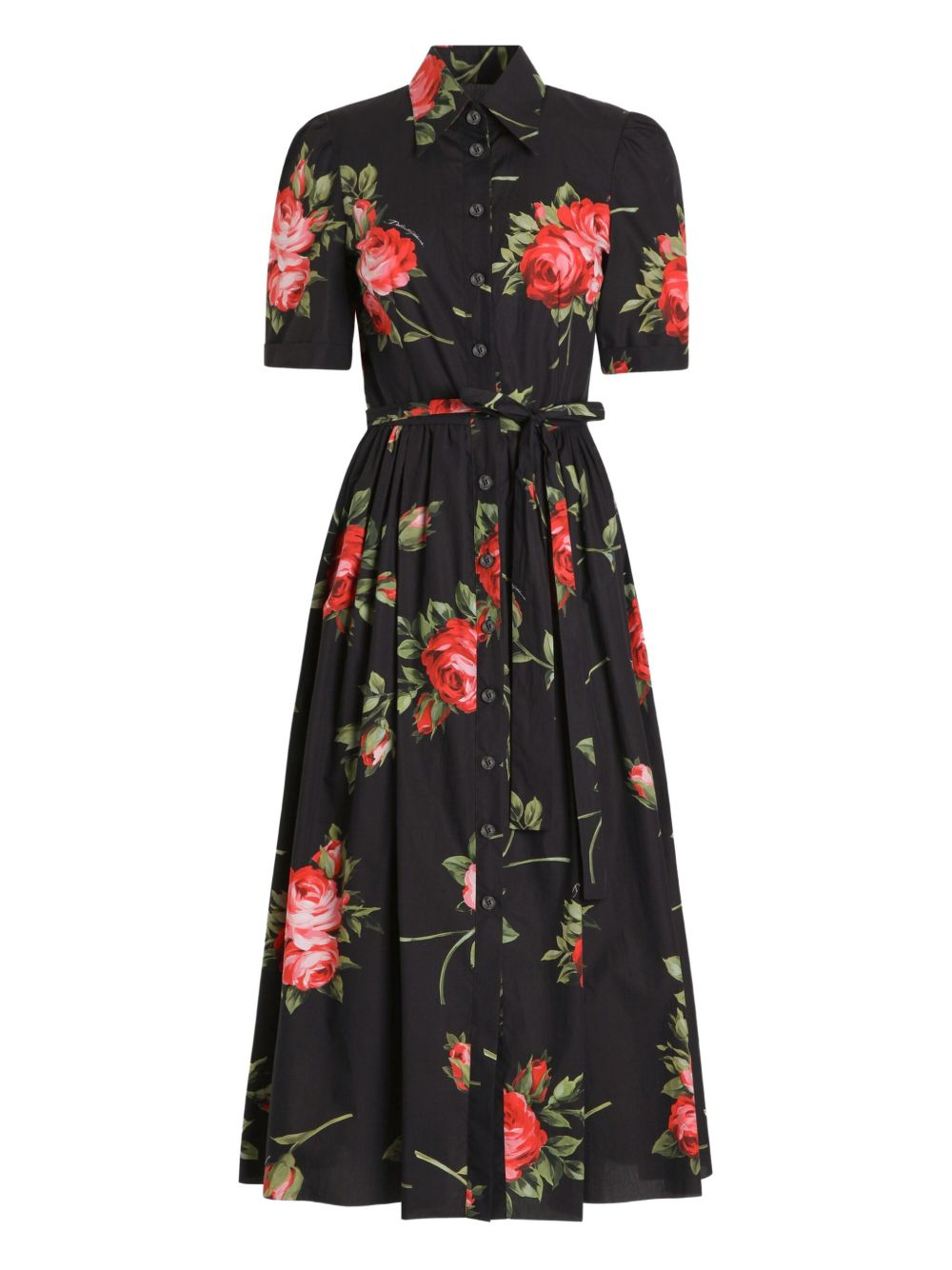Dolce & Gabbana Women Roses Bouquet Print Midi Dress DOLCE & GABBANA