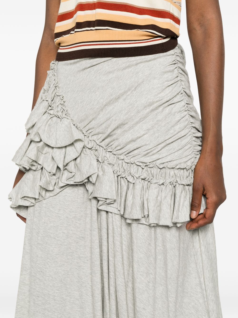 Dries Van Noten Women Humairah Cotton Midi Skirt DRIES VAN NOTEN