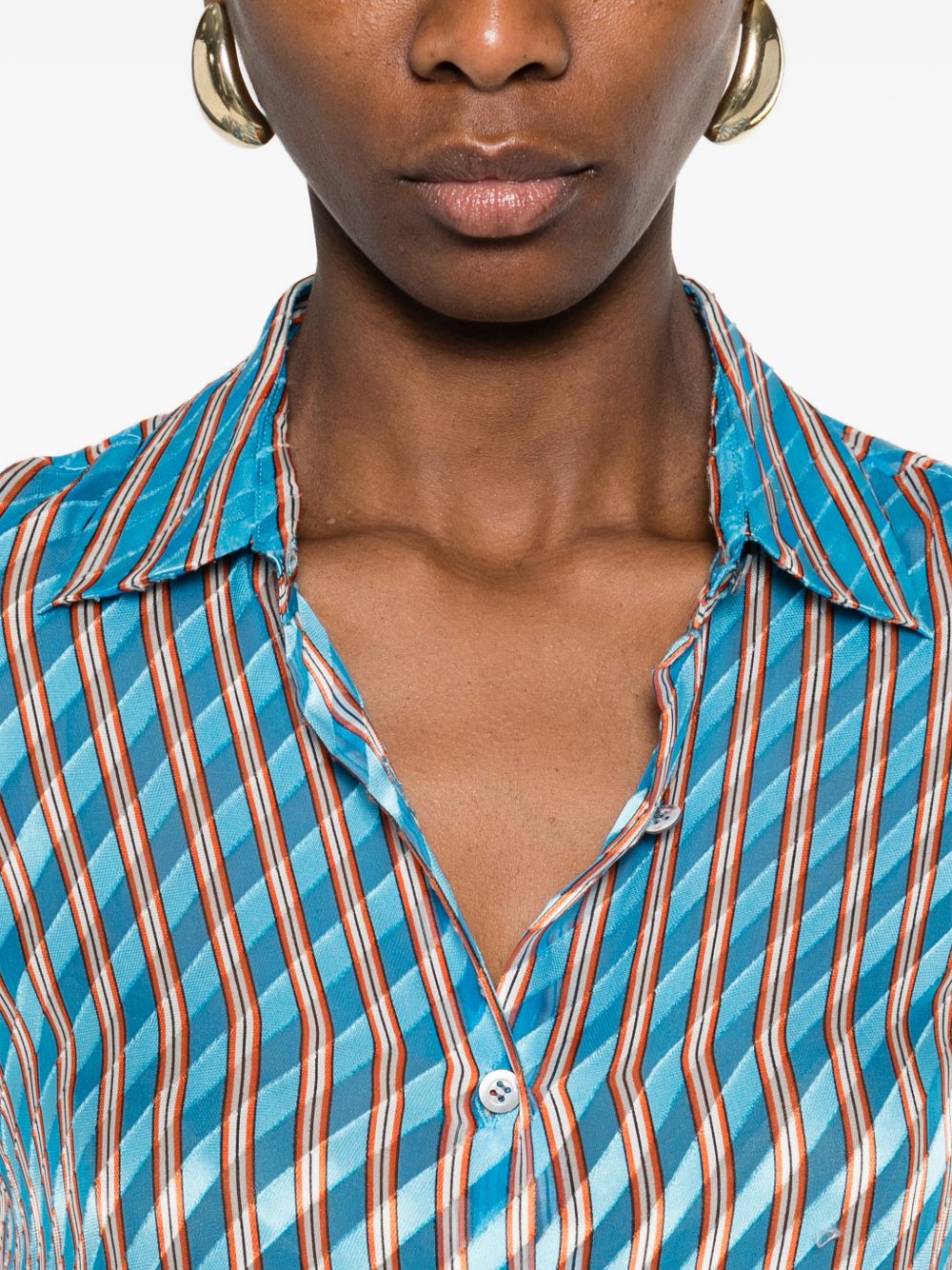 Dries Van Noten Women Clavelly Silk Blend Shirt DRIES VAN NOTEN