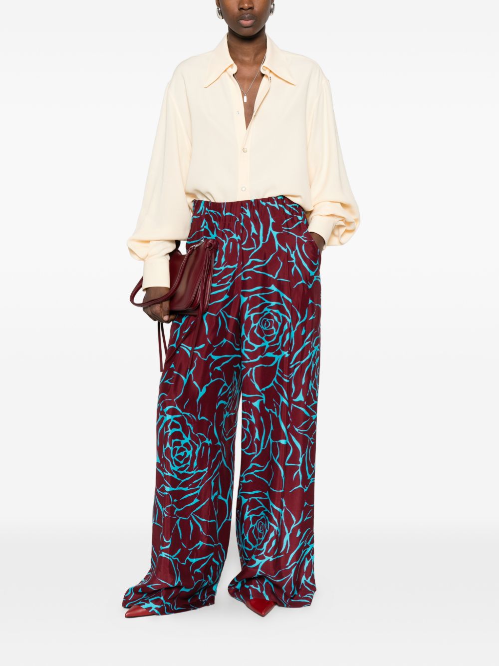 Dries Van Noten Women Pila Wide-Leg Trousers DRIES VAN NOTEN