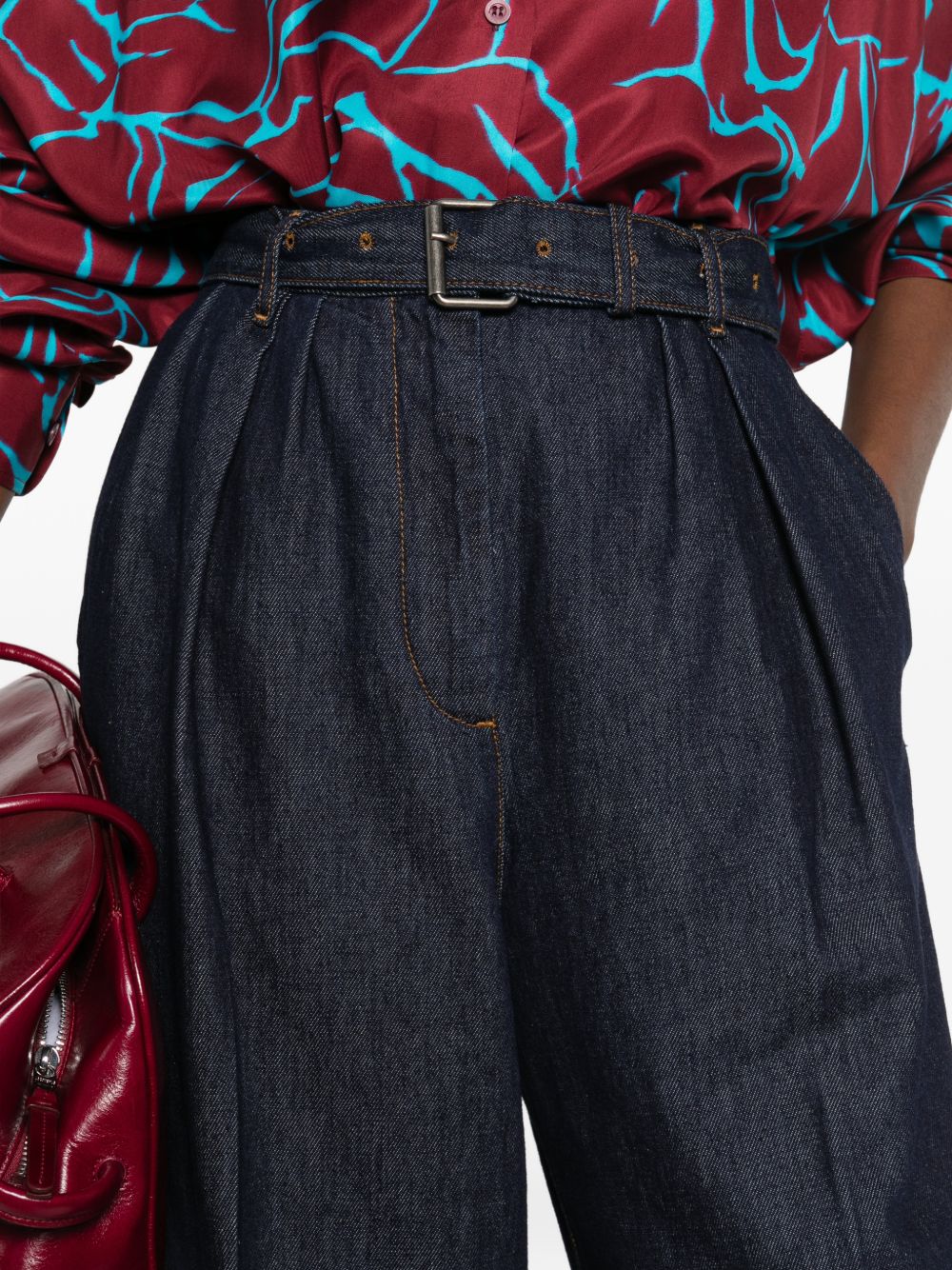 Dries Van Noten Women Peaches Cotton Trousers DRIES VAN NOTEN