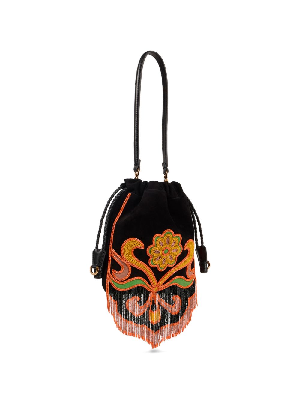 Etro Women Suede Leather Bucket Bag