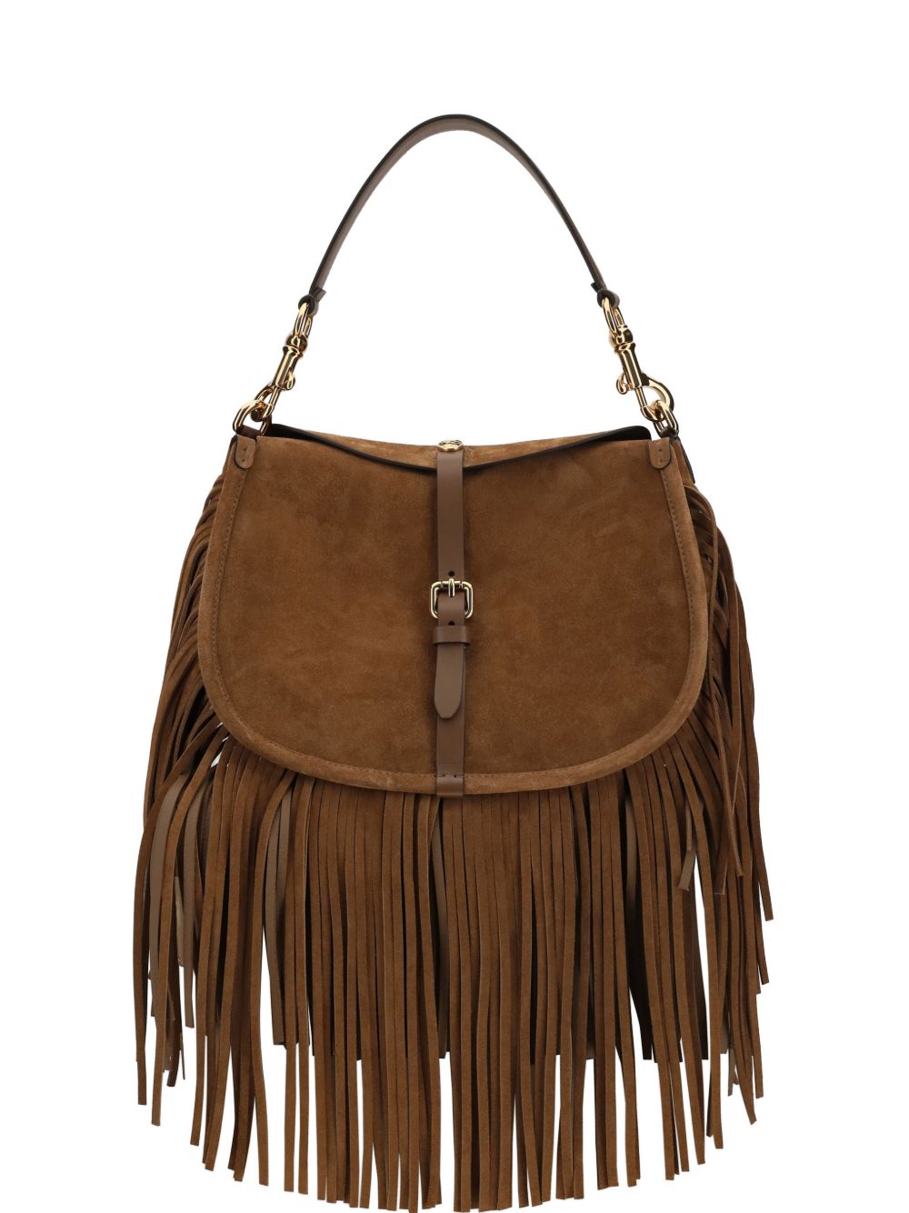 Etro Women Suede Leather Fringed Shoulder Bag ETRO