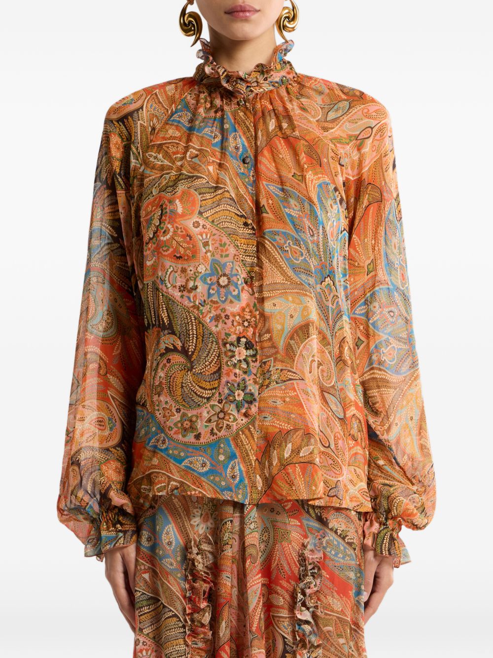 Etro Women Printed Silk Shirt ETRO