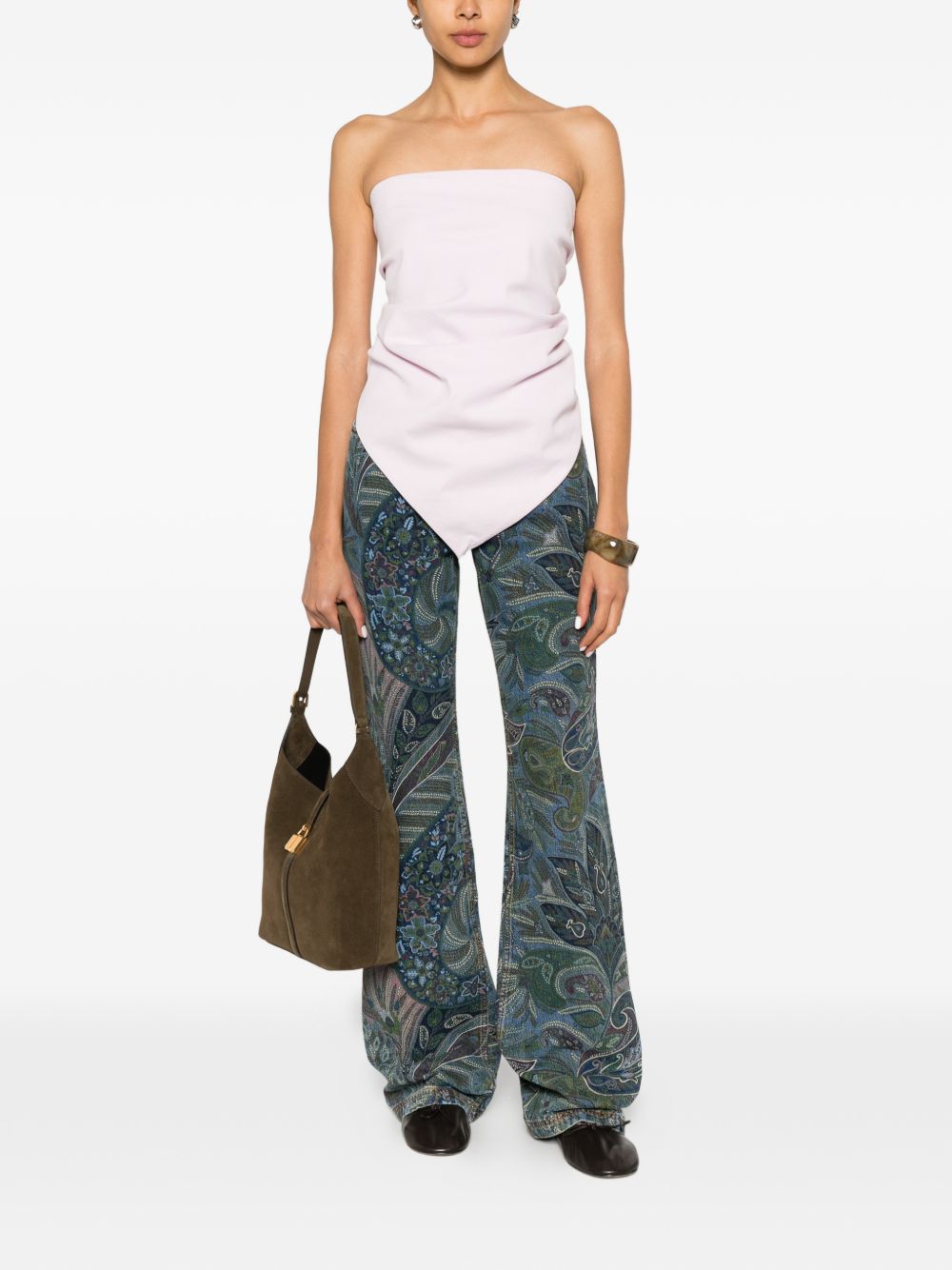 Etro Women Floral Print Flared Jeans ETRO