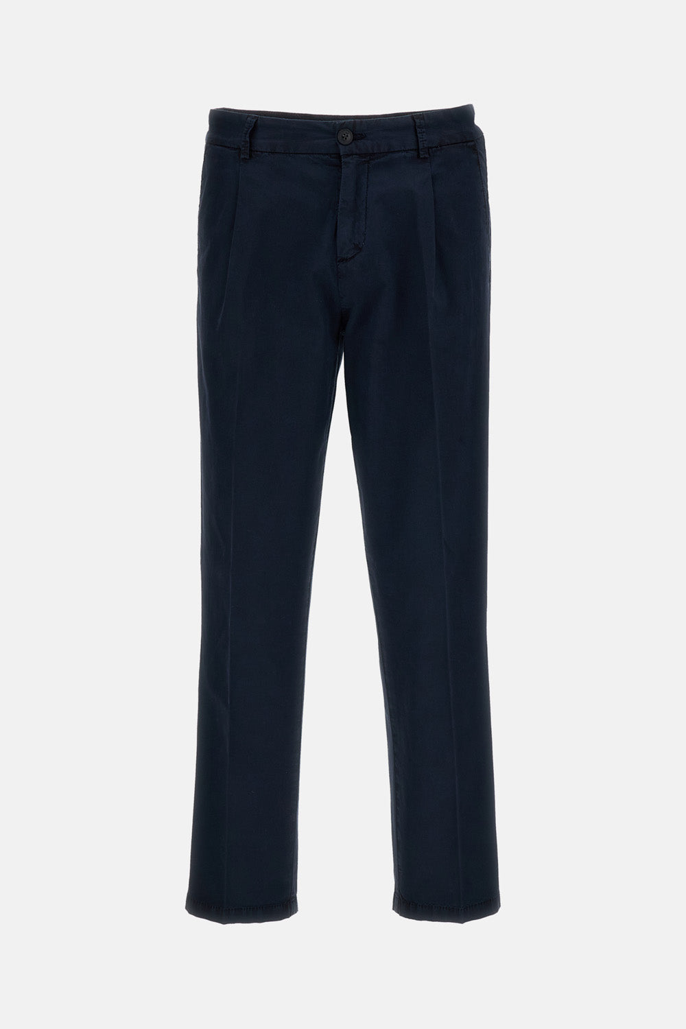Fay Men Regular Fit Herringbone Cotton Trousers FAY