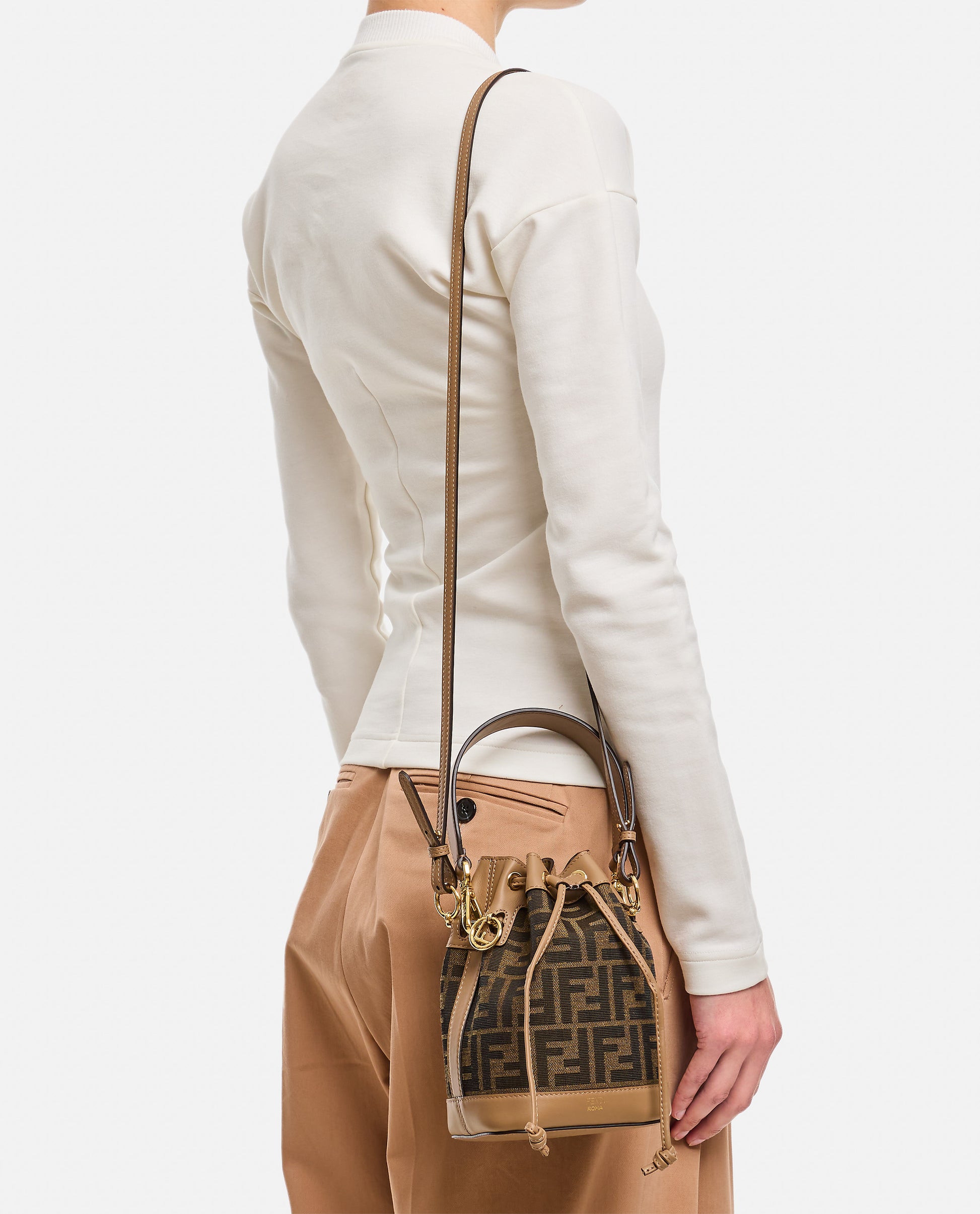 Fendi Women Mini Mon Tresor Jacquard Bag FENDI