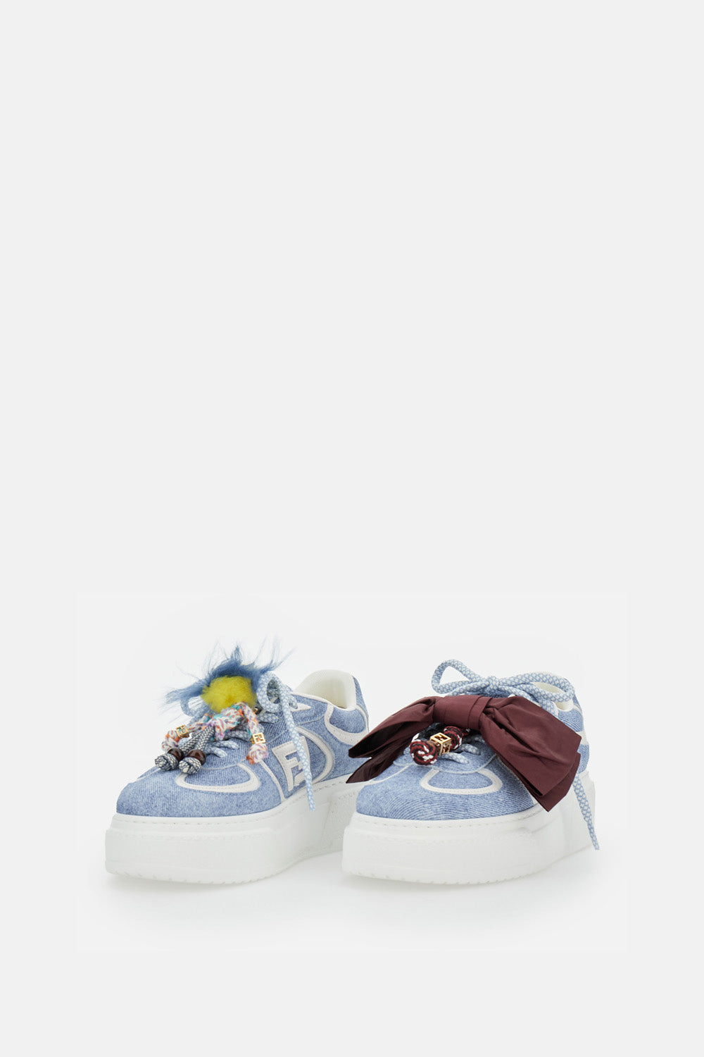 Fendi Women Fendi Match Denim Sneakers FENDI
