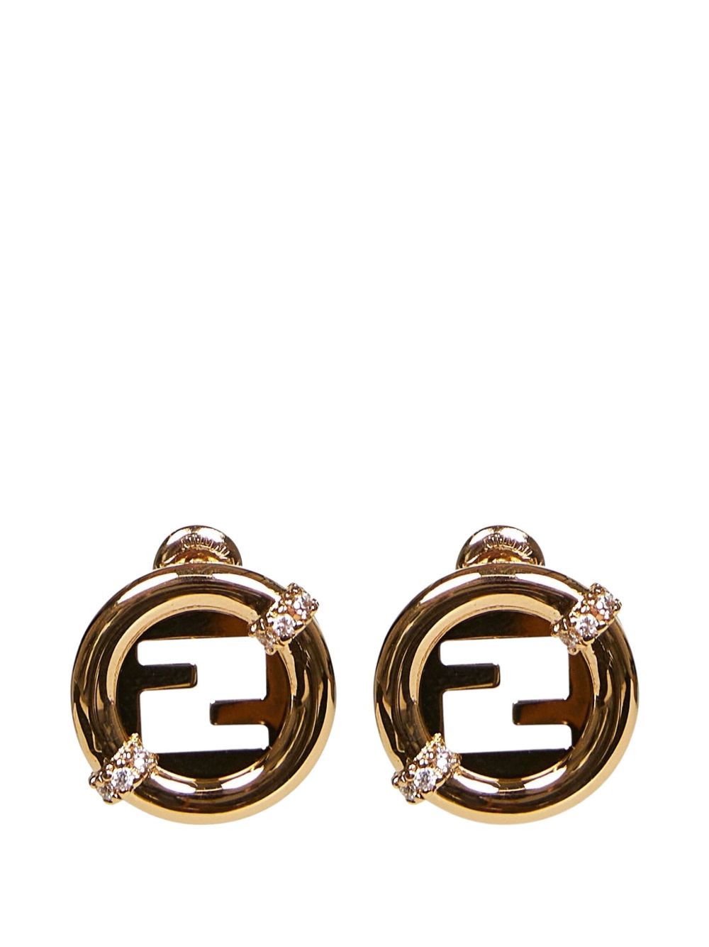 Fendi Women Ever Round Earrings FENDI