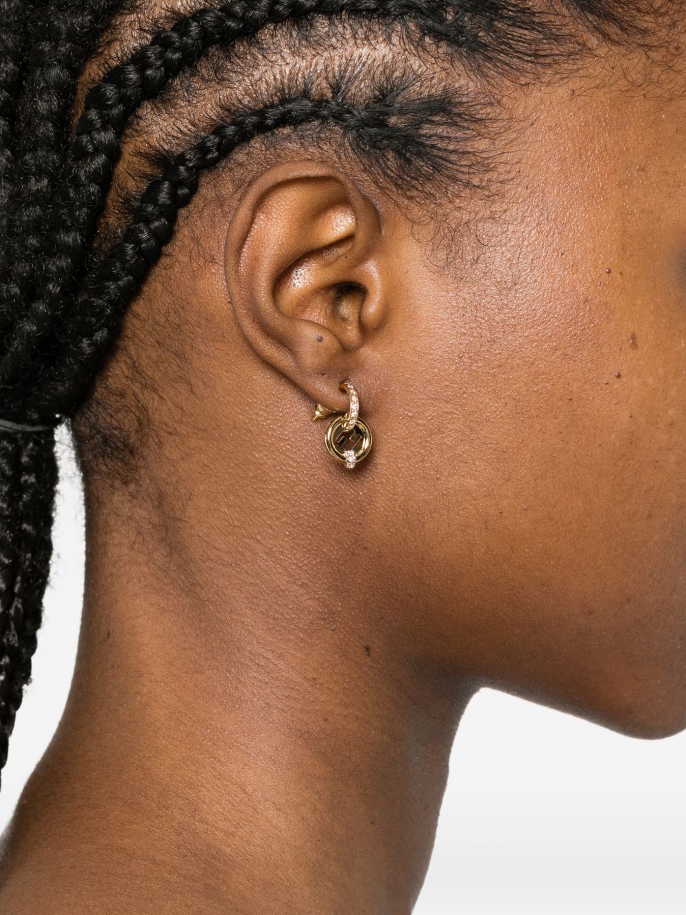 Fendi Women Ever Round Earrings FENDI