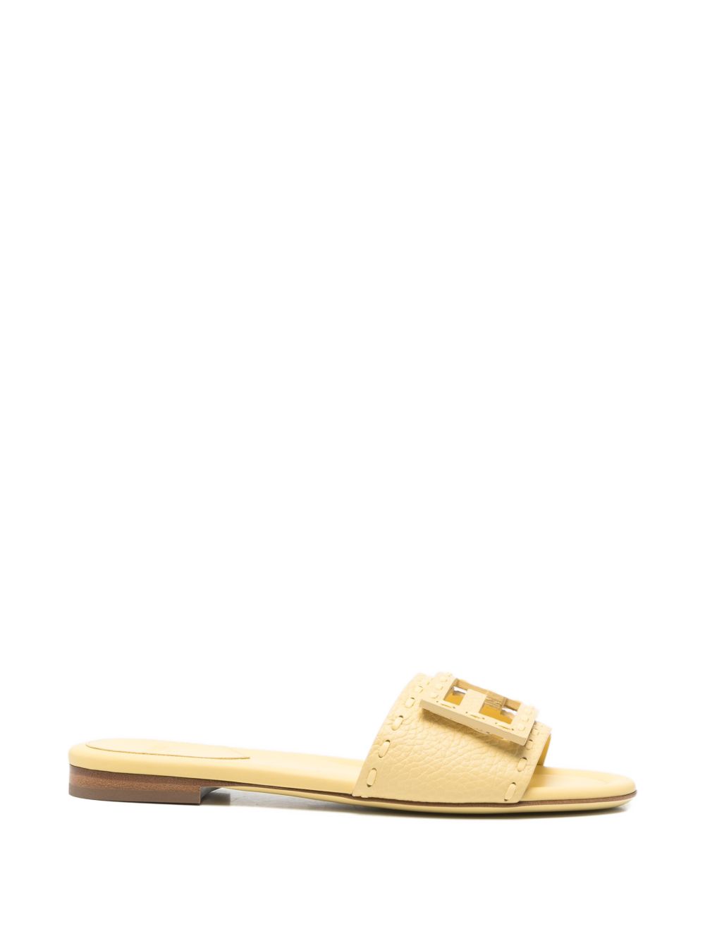 Fendi Women Baguette Leather Slides FENDI