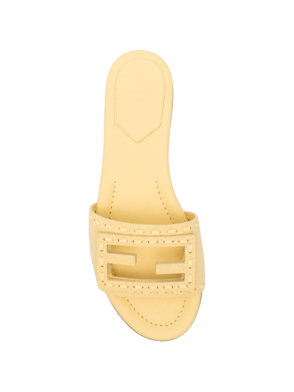Fendi Women Baguette Leather Slides FENDI