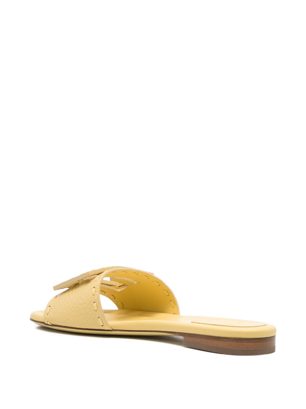 Fendi Women Baguette Leather Slides FENDI