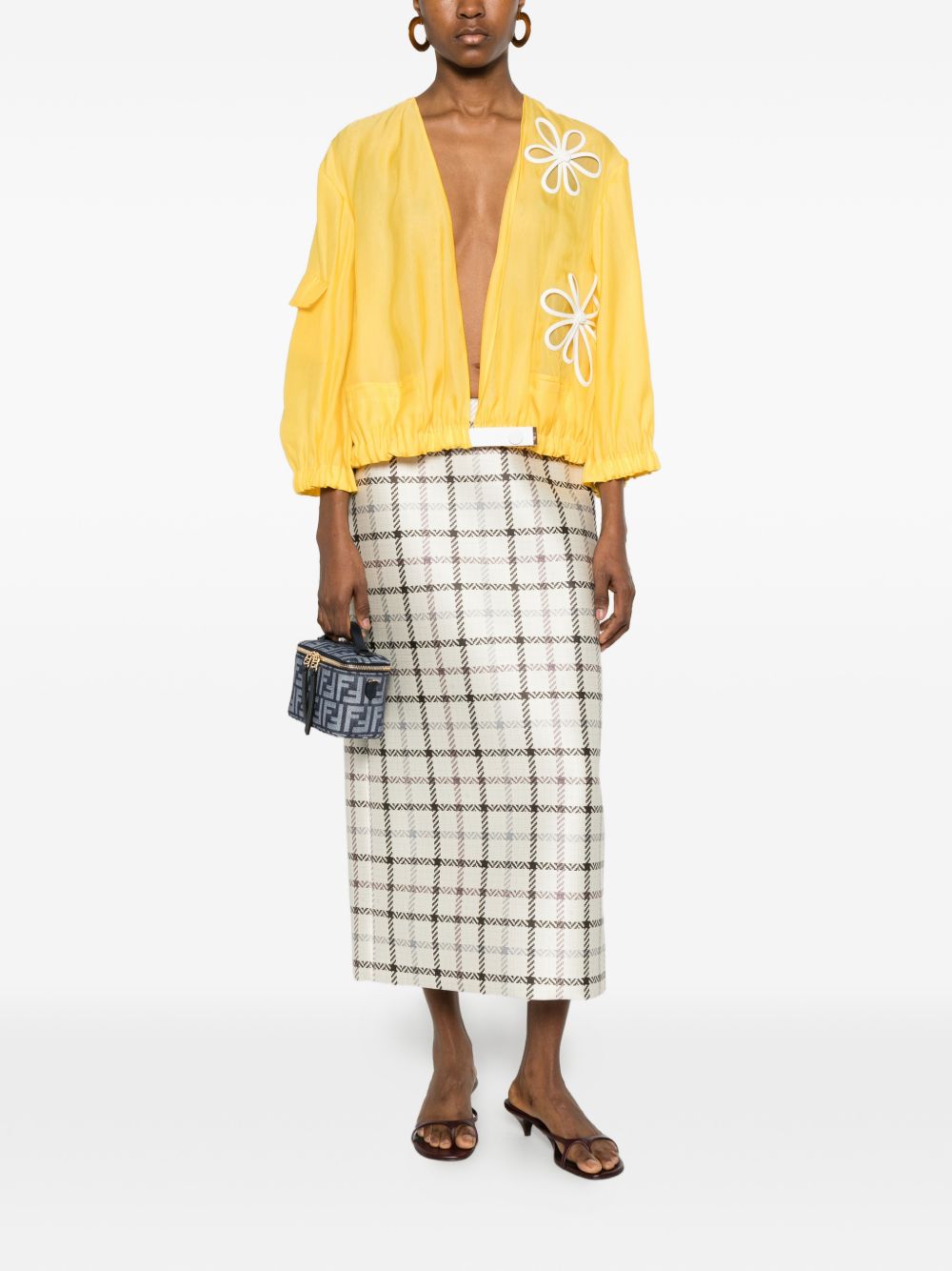 Fendi Women Embroidered Blouson Jacket FENDI
