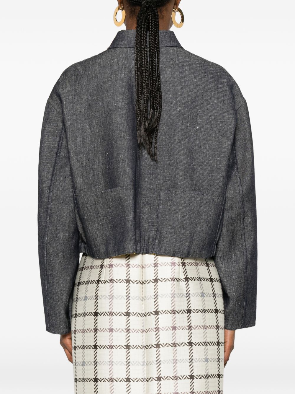 Fendi Women Embroidered Denim Jacket FENDI