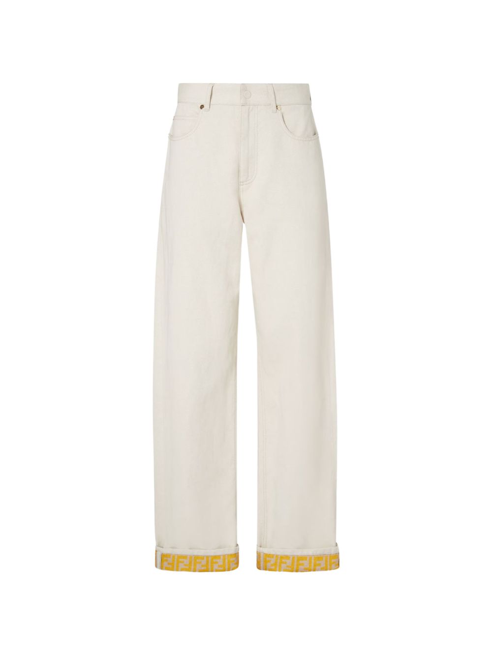 Fendi Women Ff Reverse Denim Jeans FENDI