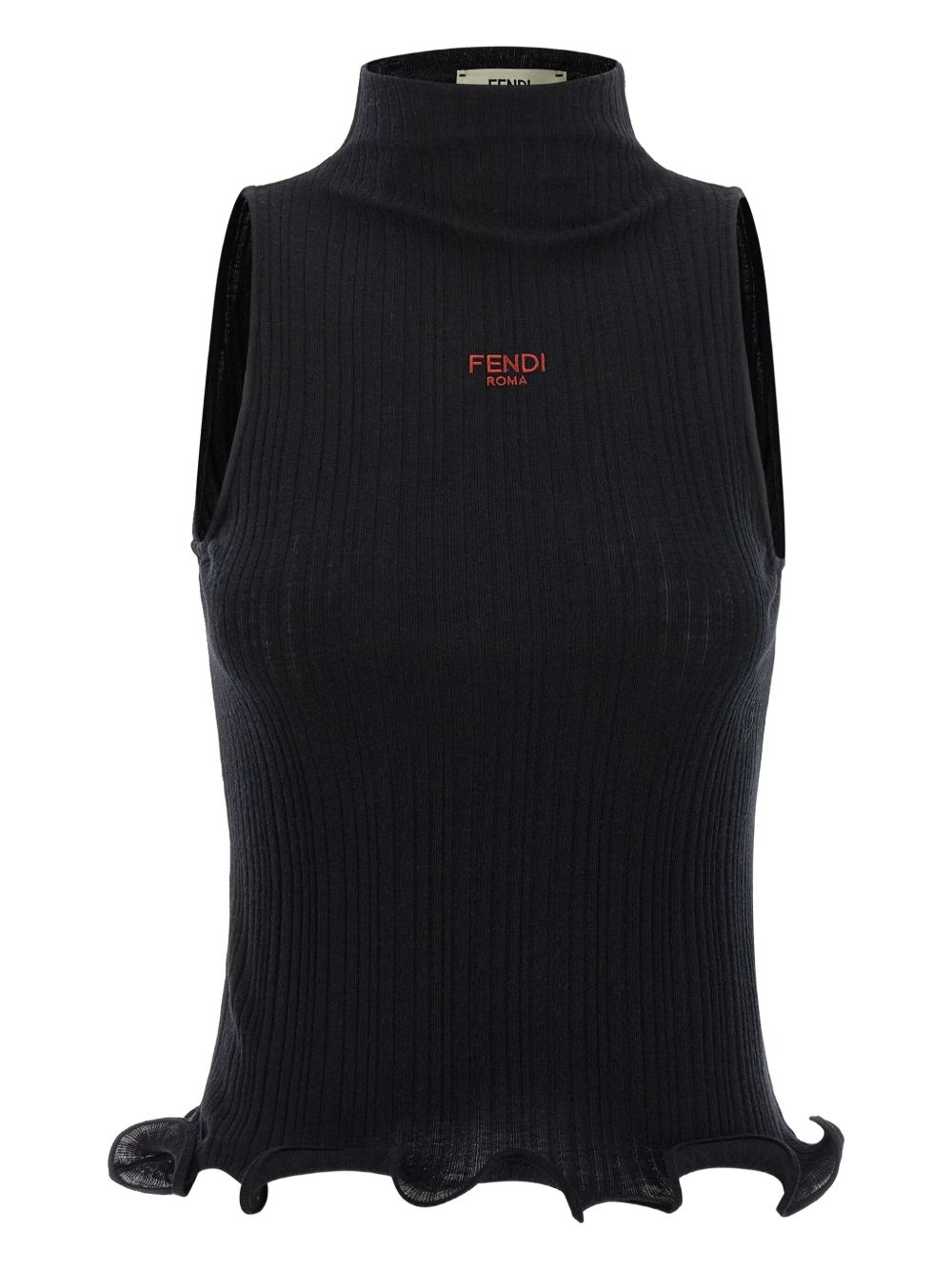 Fendi Women Logo Cotton Tank Top FENDI