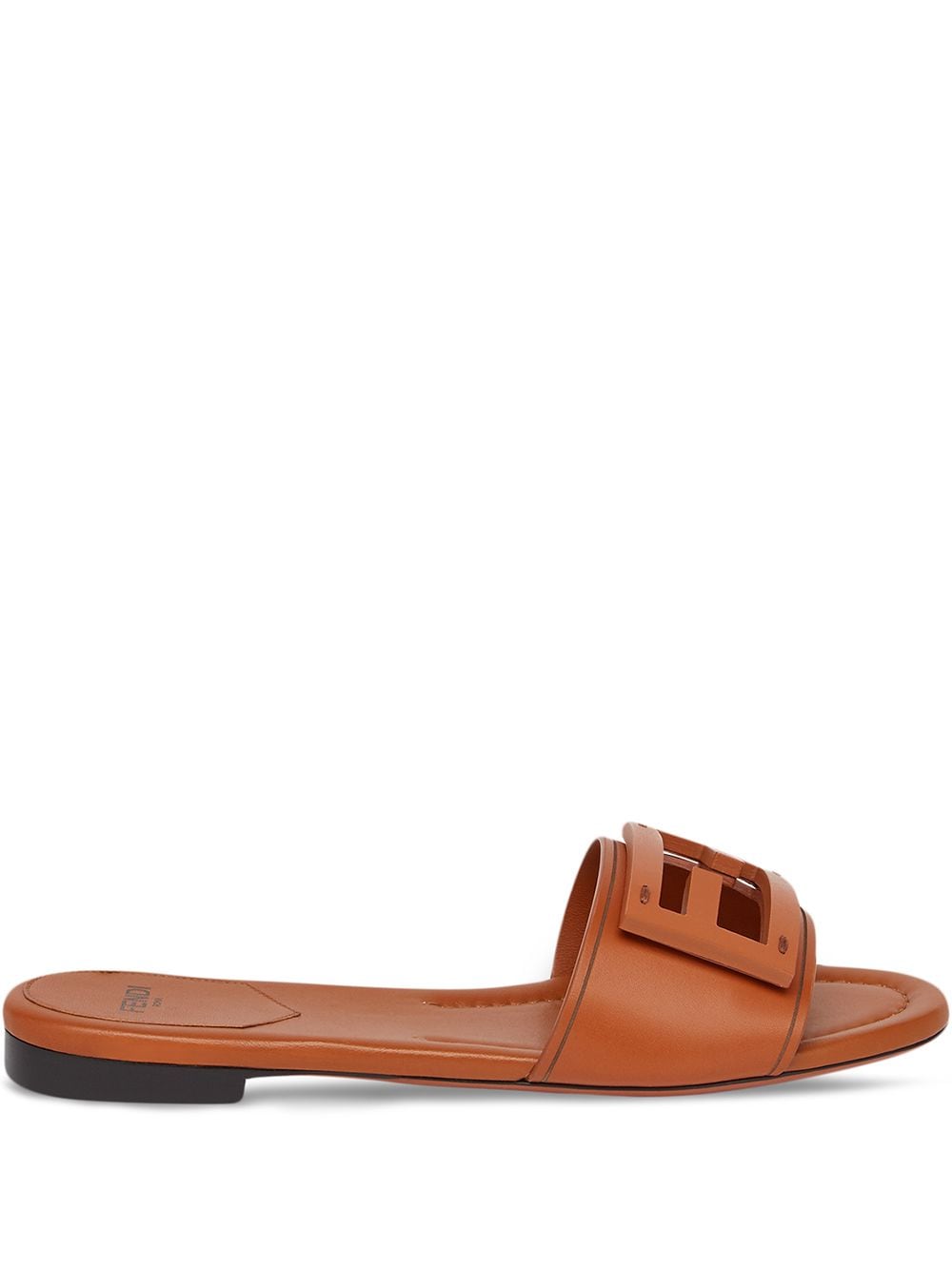 Fendi Women Baguette Leather Slides FENDI