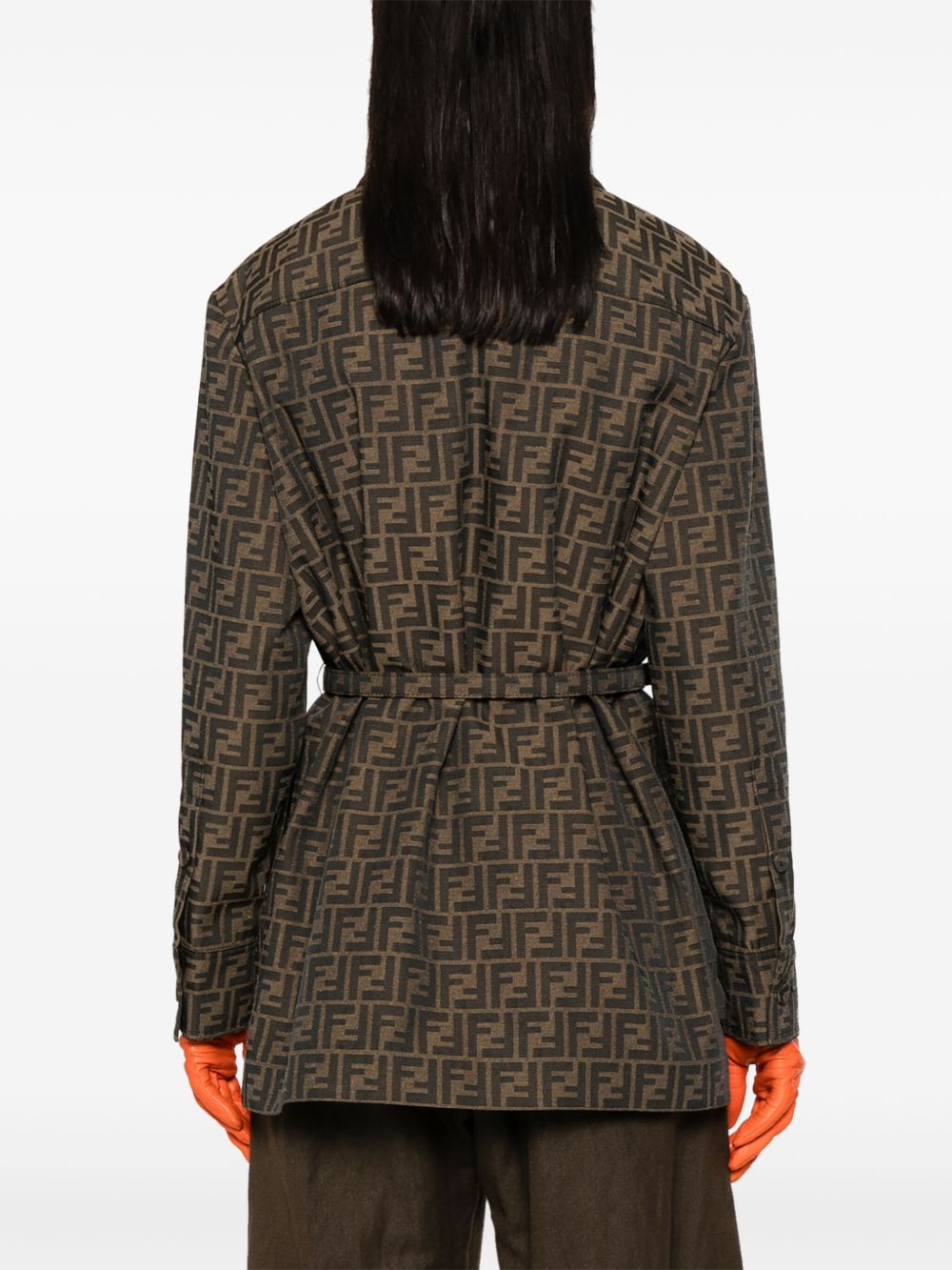 Fendi Women Canvas Single-Breasted Jacket FENDI