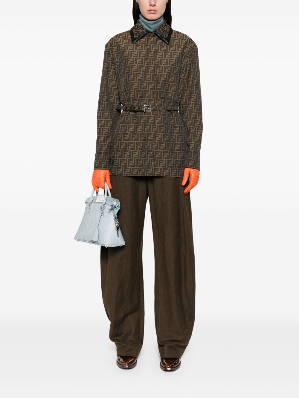 Fendi Women Canvas Single-Breasted Jacket FENDI