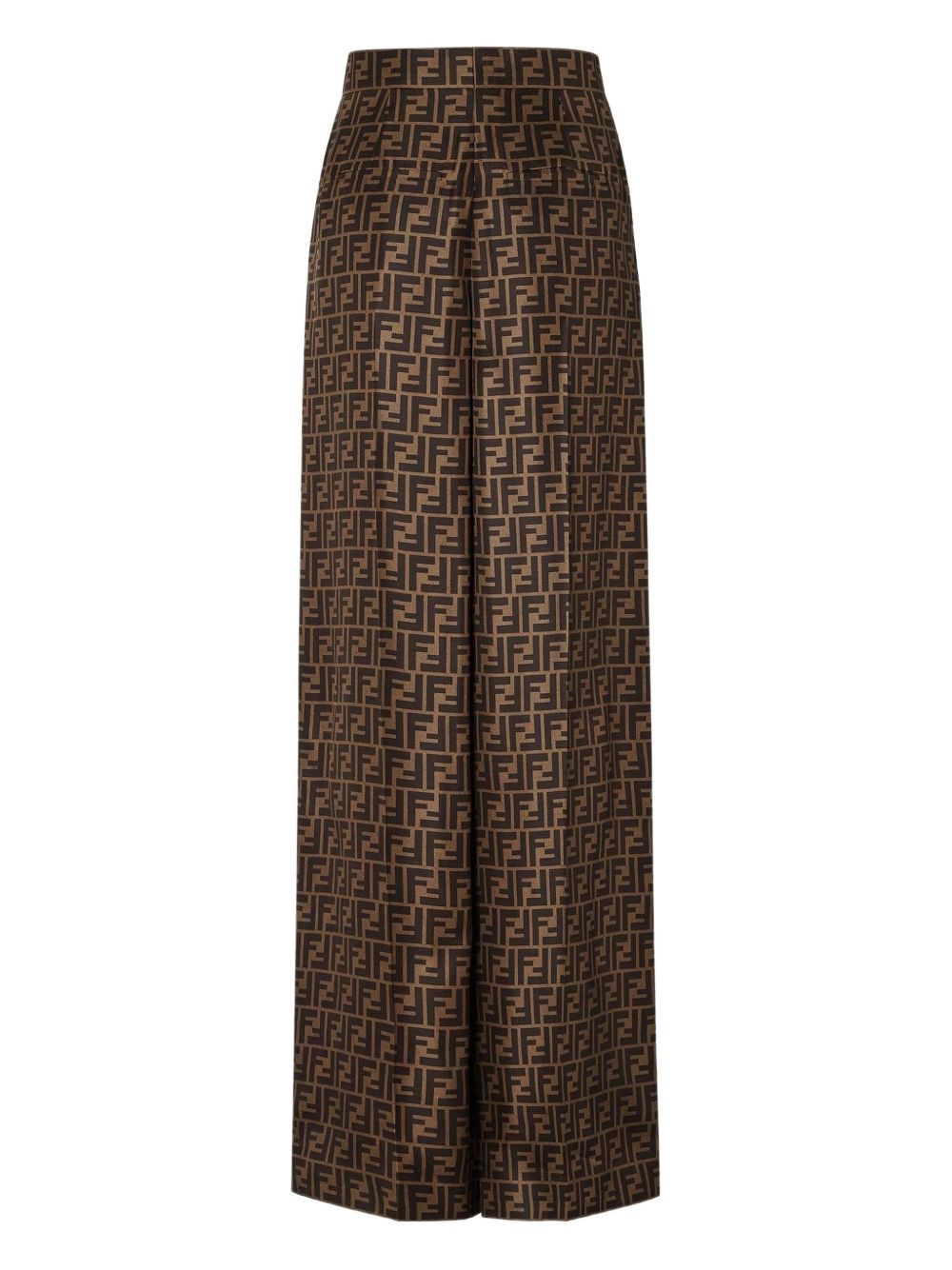 Fendi Women Ff Silk Wide-Leg Trousers FENDI