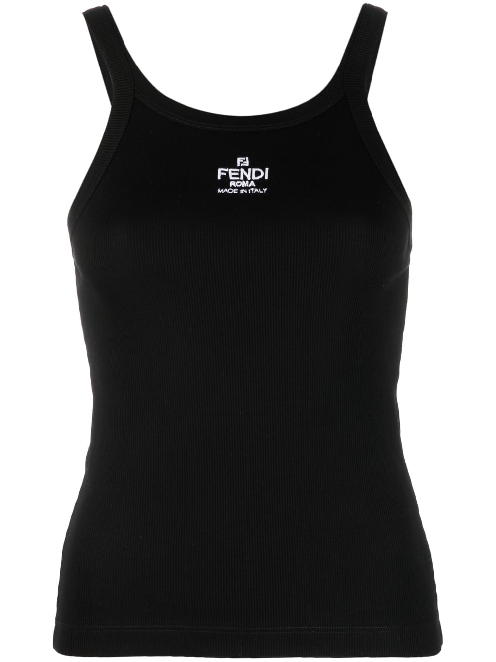 Fendi Women Logo Cotton Tank Top FENDI