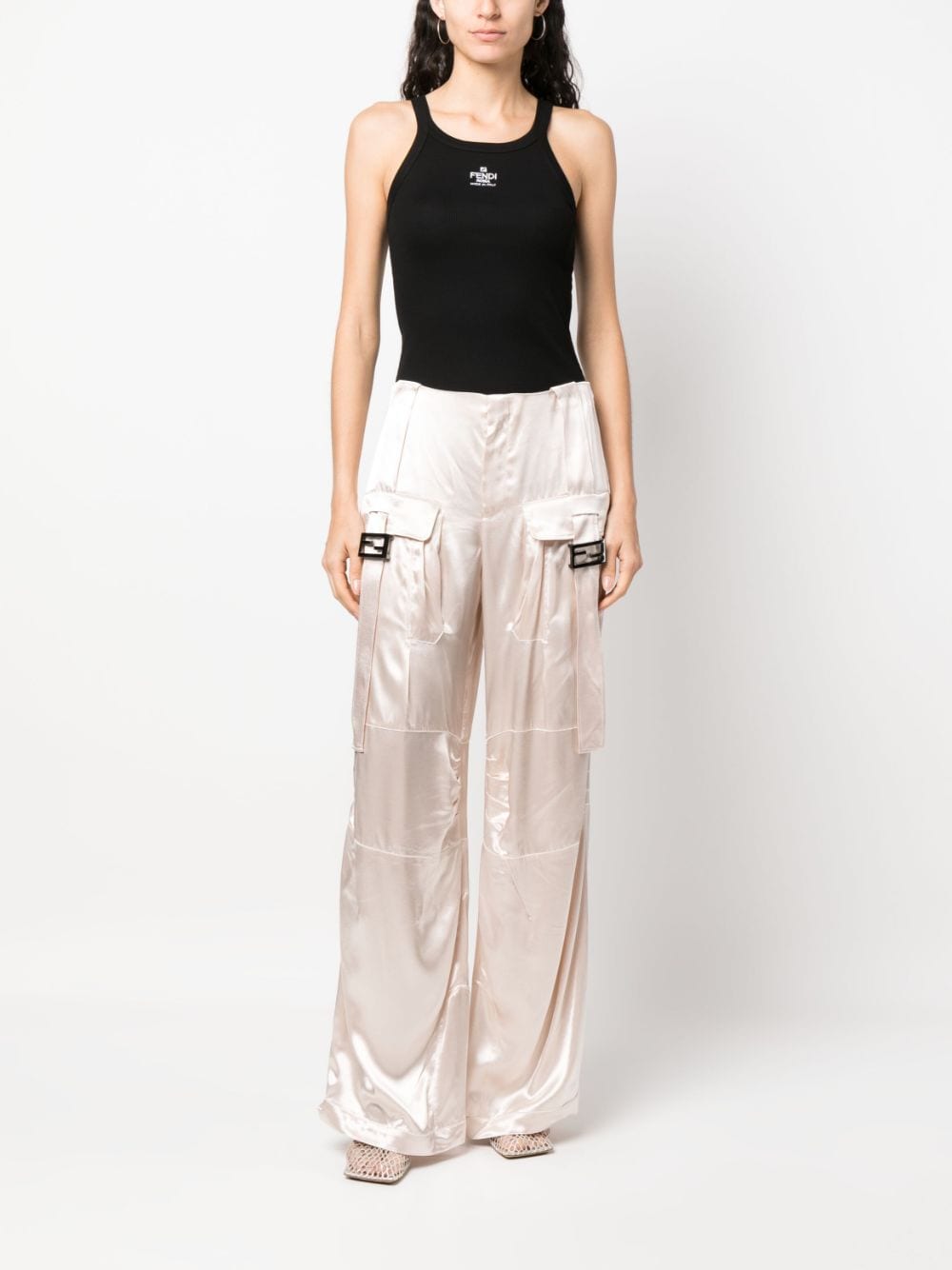 Fendi Women Logo Cotton Tank Top FENDI