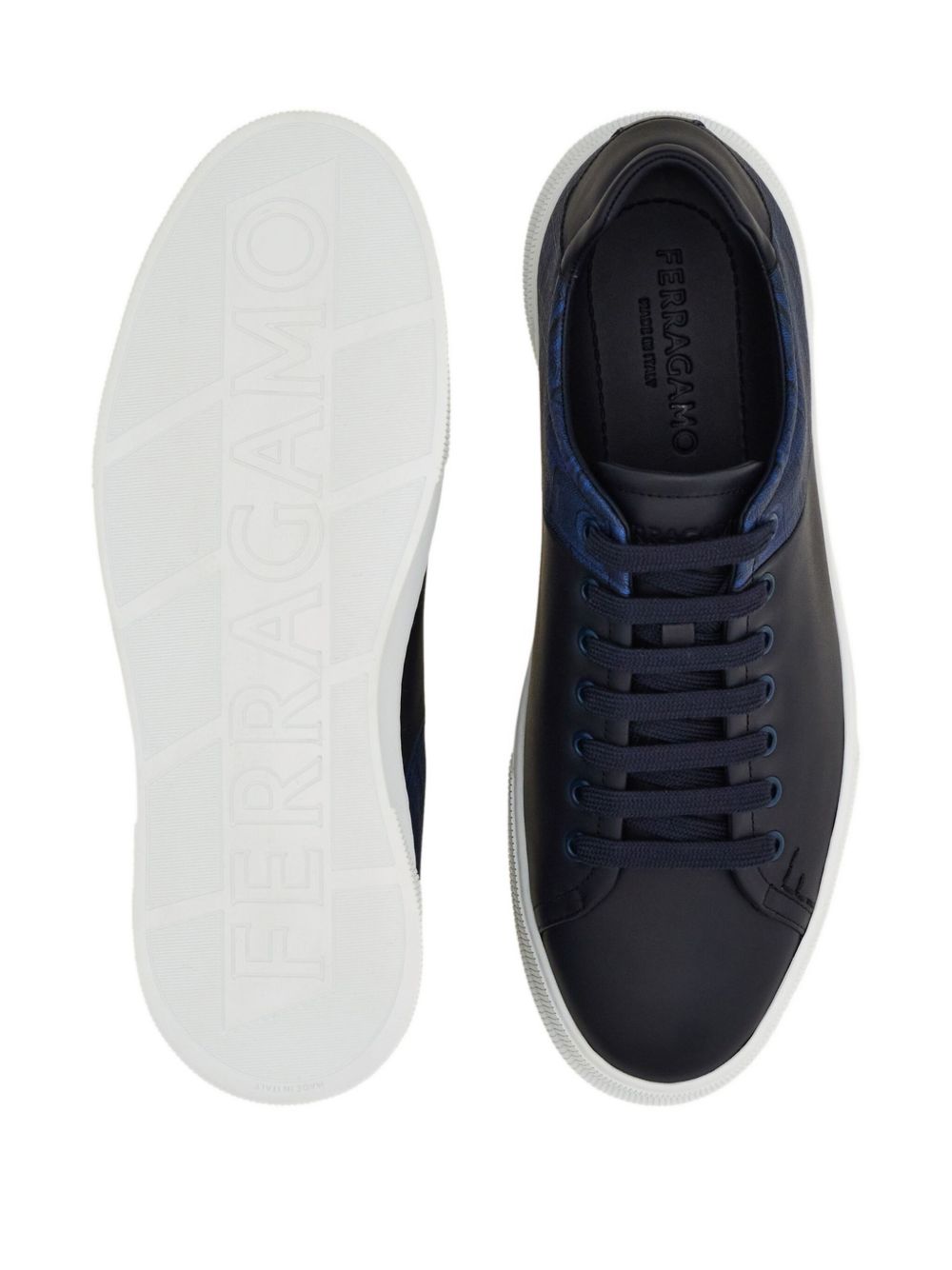 Ferragamo Men Leather Sneakers FERRAGAMO