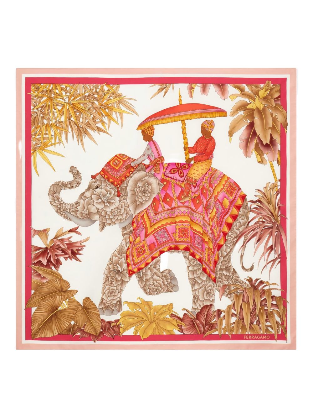 Ferragamo Women Printed Silk Foulard FERRAGAMO