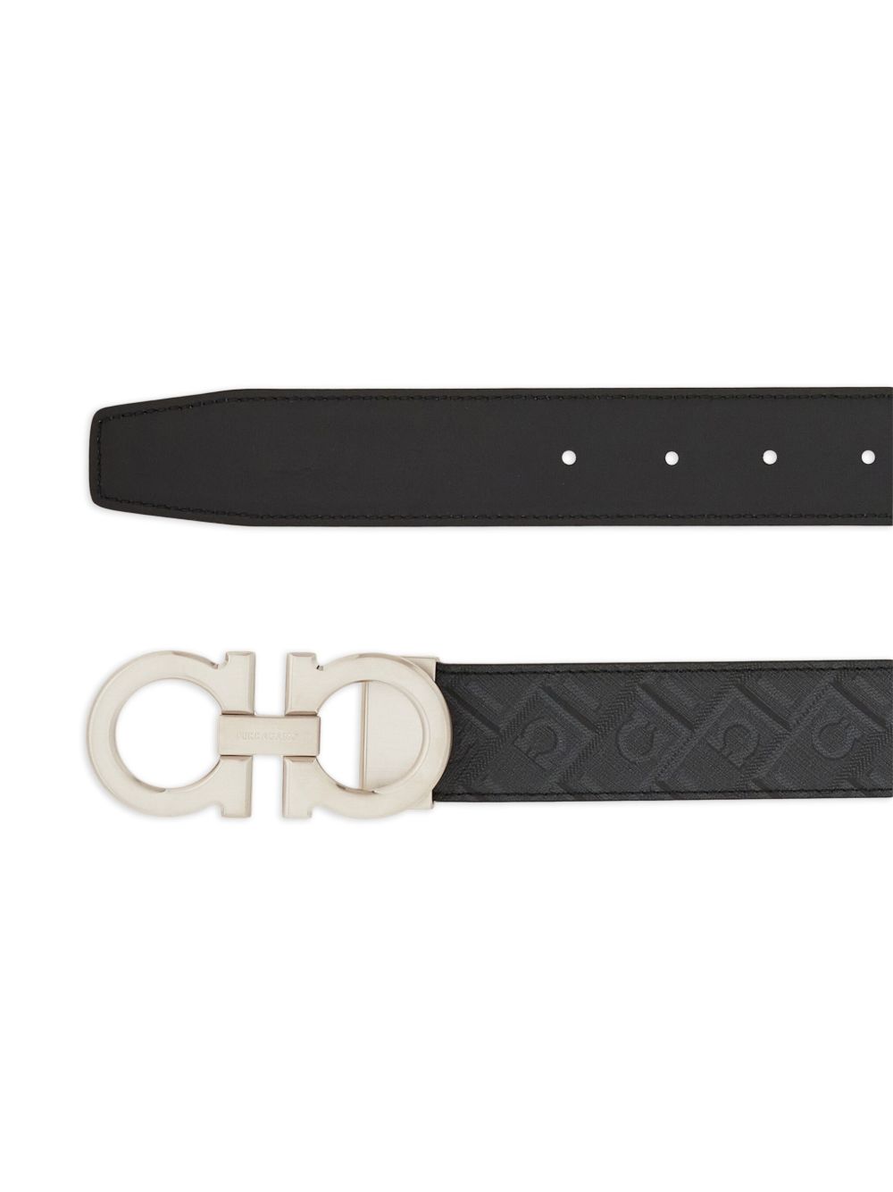 Ferragamo Men Gancini Leather Belt