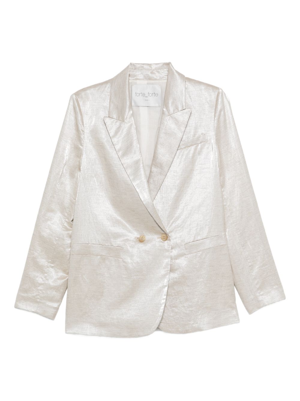 Forte Forte Women Linen Double-Breasted Jacket FORTE FORTE