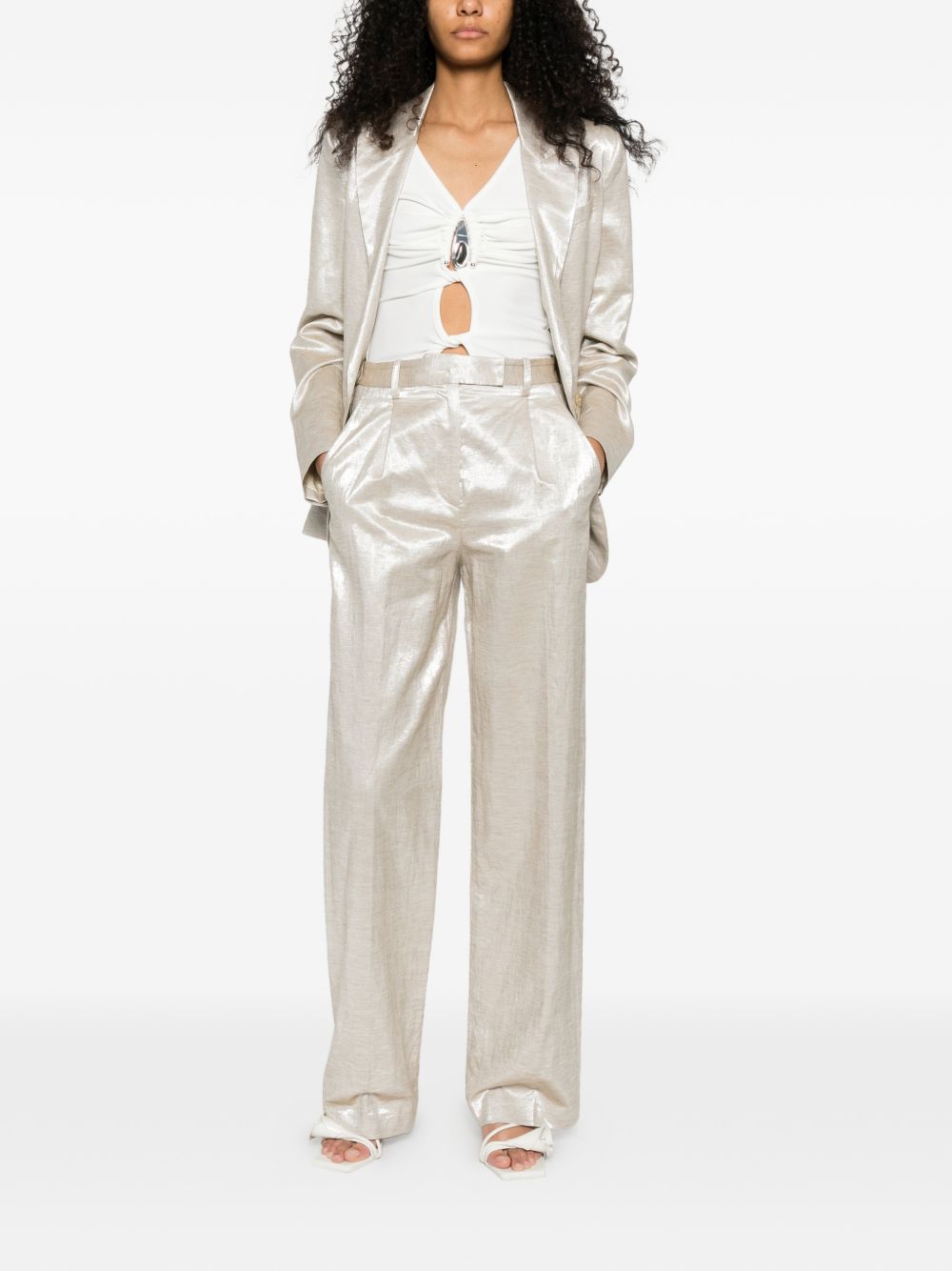 Forte Forte Women Linen Double-Breasted Jacket FORTE FORTE