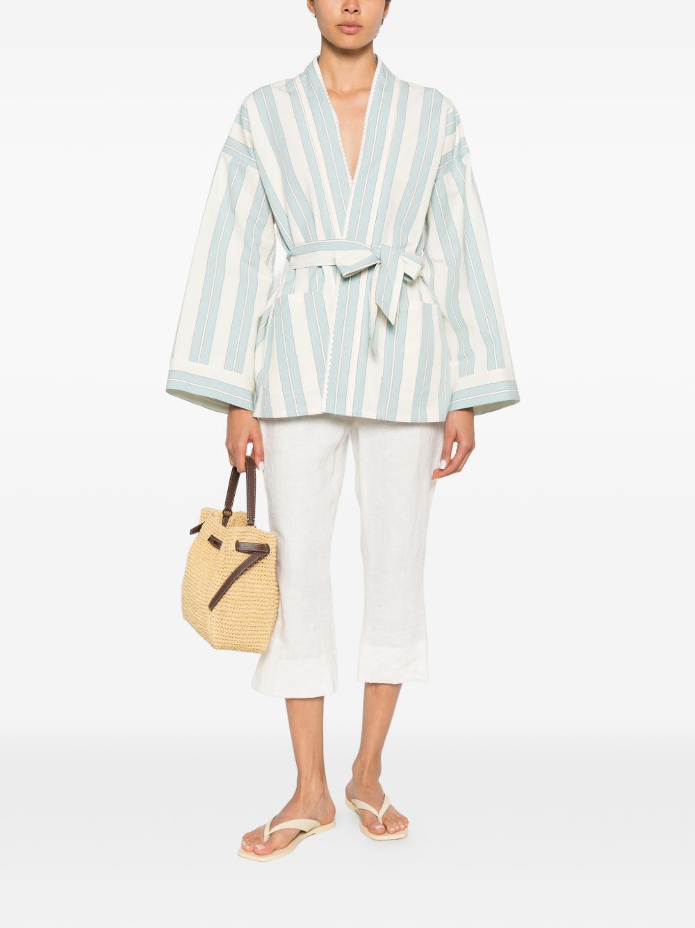 Forte Forte Women Striped Kimono Jacket