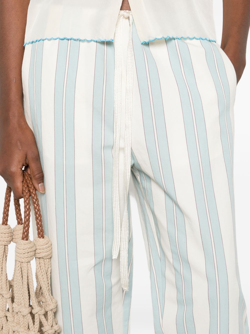 Forte Forte Women Striped Drawstring Trousers FORTE FORTE